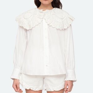 Sea NY Women’s Marina Top, Sample size S, White Color- SAMPLE